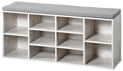 Image de KESPER Rangement pour chaussures avec siège 103,5 x 48 x 29,5 cm, blanc KESPER 15931