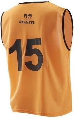 Obrázek produktu pro Tréninkové vesty - číslované - s taškou - oranžové - M - 15 kusů