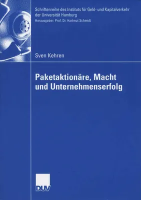 Produktbild von Paketaktionäre, Macht und Unternehmenserfolg