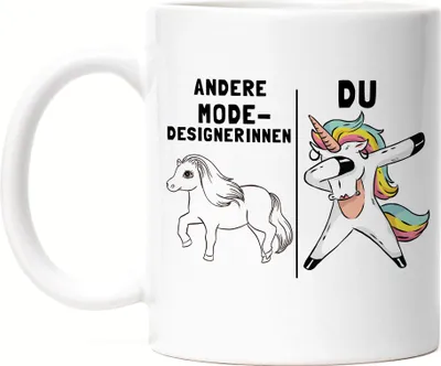 Produktbild von Andere Modedesignerinnen Du Tasse Pferd Einhorn Humor Lustig Unicorn Geschenk Apotheke
