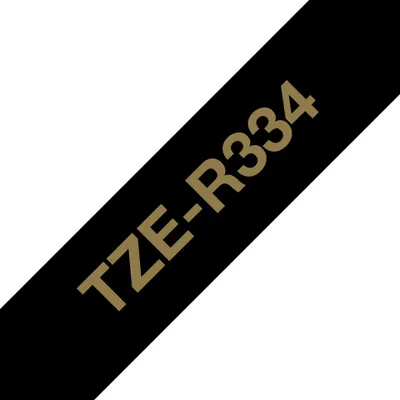 Immagine prodotto di Brother TZE-R334 nastro per etichette Oro su nero