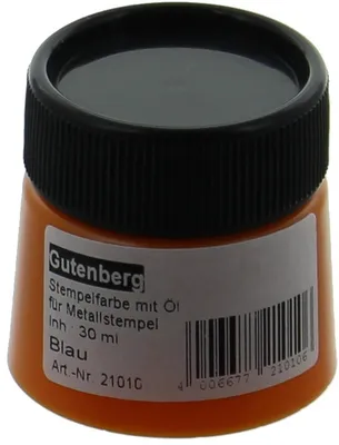 Produktbild von Stempelfarbe mit Öl 30ml blau