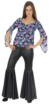 Produktbild von 70er Jahre Hippiekostüm für Damen Flower Power , Größe:L