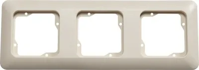 Produktbild von ROTH LANGE 57153 Abdeckrahmen 3-fach Basic elektroweiß