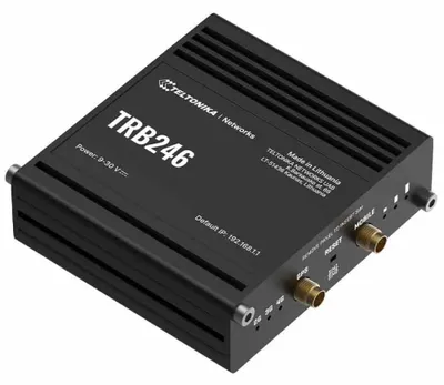 Image de Routeur industriel Teltonika, passerelle IoT-LTE TRB246 Cat 4, 1x RJ45 100 Mbit/s, IP30