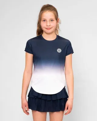 Productafbeelding van BIDI BADU Crew Gradiant Junior T-shirt voor meisjes, marineblauw, maat 10 jaar