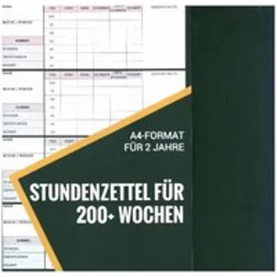 Produktbild von Stundenzettel für 200+ Wochen