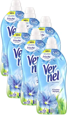 Produktbild von Vernel Frischer Morgen Weichspüler weiche Wäsche 6x72 Waschladungen Waschmittel