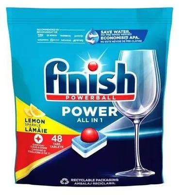Obrázok produktu pre Finish Powerball Všetko v 1 Max Tablety do umývačky s citrónovou arómou, 46 ks