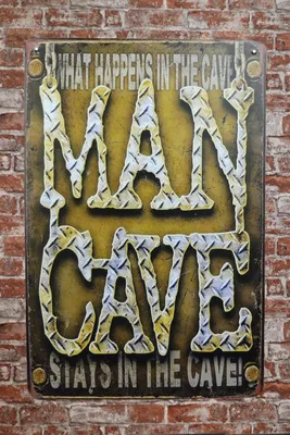 Produktbild von Metallschild What Happens - Blechschild - Mancave Dekoration - Spruchschild - Wandschild - Vintage blechschild.