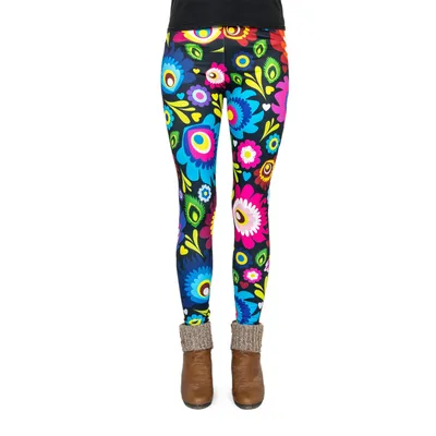 Produktbild von cosey - Blumen-Leggings (Einheitsgröße) - Design Pfauenauge