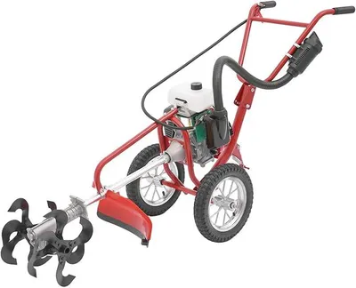 Produktbild von Gartenfräse Benzin 63CC 4PS Motorhacke mit 4-Takt Motor, Bodenfräse mit 10 cm Arbeitstiefe, Benzin Kultivator für Garten, Felder