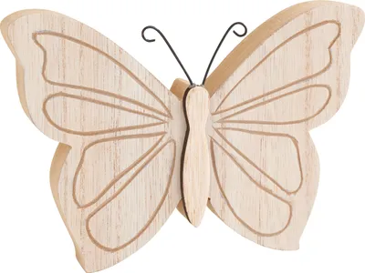 Produktbild von VBS Holz-Schmetterling zum Bemalen, ca. B 13 x H 9 cm