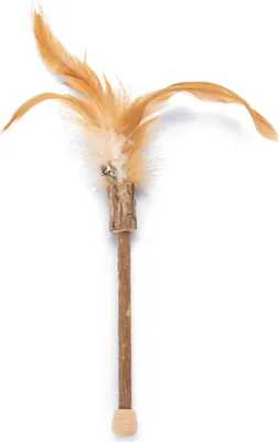 Image de Beeztees Matatabi avec plumes - Jouet pour chat - 22 cm