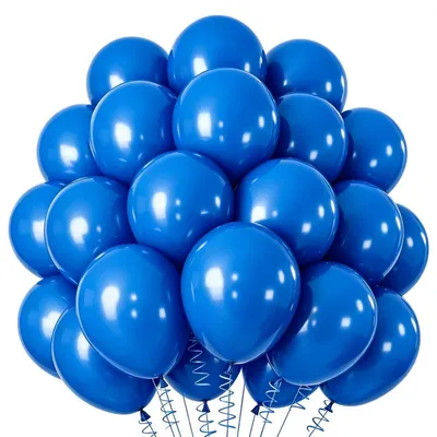 Immagine prodotto di Ghirlande di palloncini blu, 100 pezzi, palloncini in lattice da 25 cm (10 pollici) per decorazioni di compleanni, feste per bambini e matrimoni