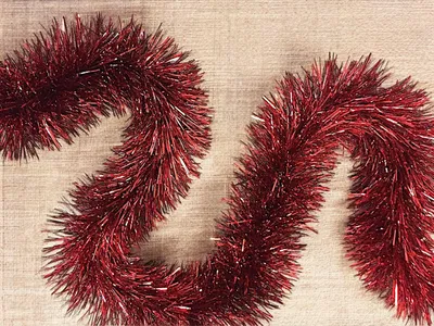 Produktbild von Weihnachtsdekoration Dconner, Weihnachtsdekor, Weihnachtsornament, Festliche Dekoration, Italy, 500x15 h15 cm, Rot