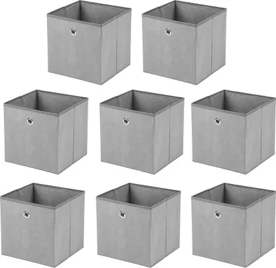 Immagine prodotto di Scatola portaoggetti - Organizer pieghevole per armadio - Tessuto non tessuto - Dimensioni 32x32x32 cm - Versatile per vestiti/biancheria intima/giocattoli - Rosa