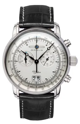 Image de Zeppelin Montre Homme 100 ans d'lgance Z7690/1 Montre cuir noir UZ7690/1