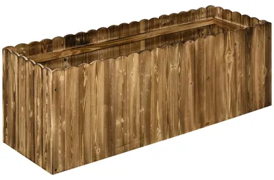 Produktbild von Outsunny Hochbeet Pflanzkasten Kräuterbeet Blumenbeet Pflanzbeet Gemüsebeet Holz