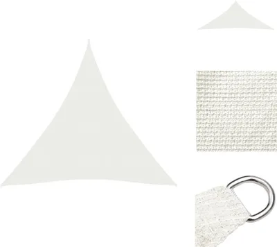 Produktbild von vidaXL Sonnensegel 160 g/m² Weiß 3x4x4 m HDPE -  Sonnenschirme & Sonnenschutze