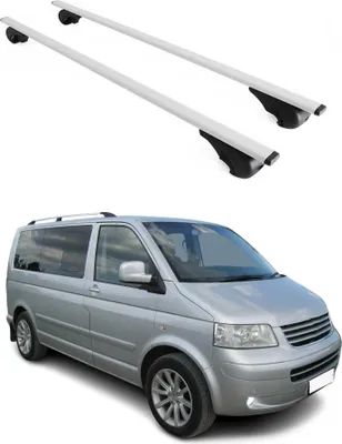Produktbild von Dachträger Grundtäger für VW Multivan T5 2003-2015 75kg Metall Silber 2 tlg