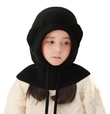 Immagine prodotto di Berretto da sci per bambini, 2-6 anni, berretto invernale, berretto a calza, colore nero