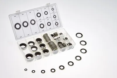 Produktbild von FD-2241 Sortiment Dichtringe mit Gummilippe 150-tlg Dichtungsringe Sortiment