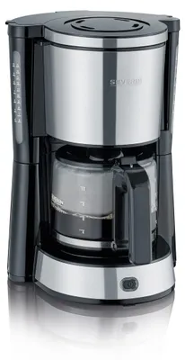 Produktbild von Severin Filterkaffeemaschine "Type" mit Glaskanne, ergonomischem Griff und Edelstahl-Applikationen, automatische Abschaltung, 1.000 W, KA 4823