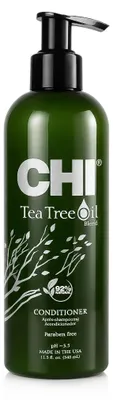 Obrázek produktu pro CHI Tea Tree Oil Conditioner, Unisex, Hydratující, Vyživující, Lesklý, Změkčující, Posilující, 355 ml, Pumpovacíc lahvička, Máta peprná, Tea tree, Máta peprná, Tee tree olej