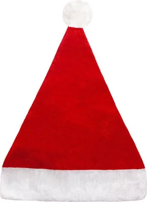 Immagine prodotto di Cappello da Babbo Natale rosso classico con nappa bianca