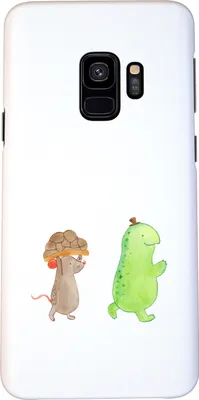 Produktbild von Mr. & Mrs. Panda Samsung Galaxy S9 Handyhülle Schildkröte Maus - Weiß - Geschenk, Beste Freunde, Smartphone Hülle, Cover, Handy Schutzhülle