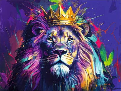 Produktbild von Leinwandbild Lion King II 116x84 cm