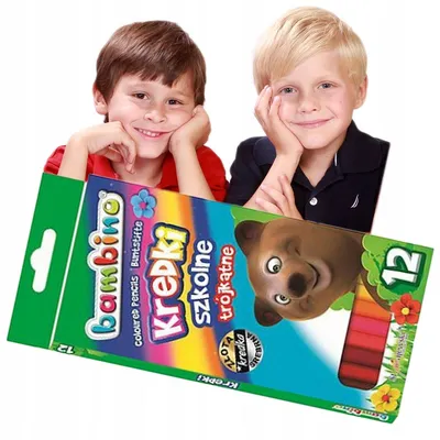 Produktbild von Bambino Buntstifte für Kinder Set 12 Farben