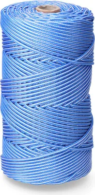 Immagine prodotto di Corda intrecciata in polipropilene (lunghezza 200 metri e diametro 5 mm), blu e bianca