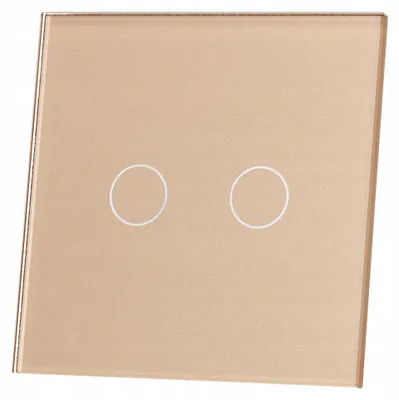 Produktbild von Livolo Doppel-Wippschalter Gold Touch Panel