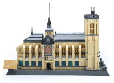Immagine prodotto di Set di costruzioni Lebula, 1380 pezzi, riproduzione della cattedrale di Notre-Dame a Parigi