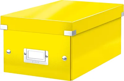 Obrázek produktu pro LEITZ 6042-00-16 LEITZ DVD úložný box Click & Store WOW, žlutý