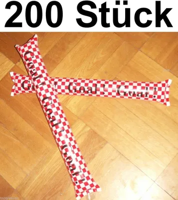 Produktbild von 200X Lärmschläger Schweiz Österreich Dänemark Wm Em Klatschstäbe Noisy Stick Kroatien England Japan