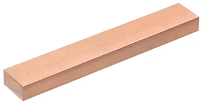 Kupfer Flachstab 12x25x152 mm, 99,99 % Kupfer