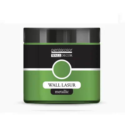 Produktbild von PENTART Wandlasur, Metallic, 500 ml, Grün-Gold
