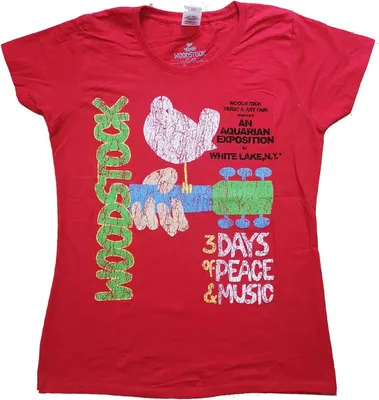 Produktbild von Woodstock - T-Shirt für Damen RO3438 (S) (Rot)