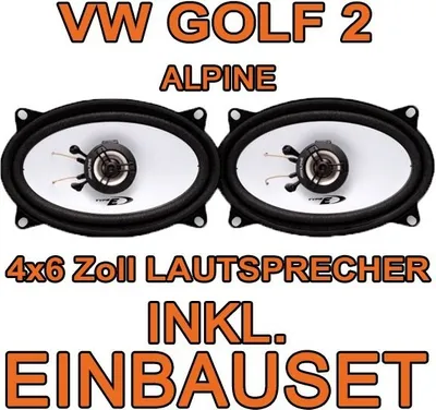 Produktbild von Lautsprecher hinten - Alpine SXE-4625S - 4x6 Koax-System für VW Golf 2 - justSOUND
