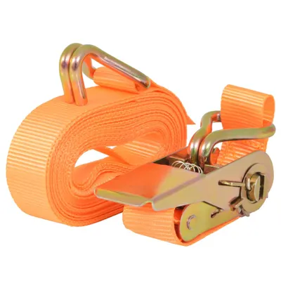 Image de vidaXL Sangles de serrage à cliquet 4 pcs 0,4 tonnes 6m×25mm Orange