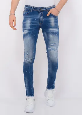 Produktbild von Blue Ripped Stretch Hosen Slim - 34