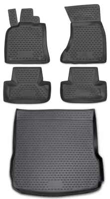 Produktbild von Gummi Kofferraumwanne + Fußmatten Set für Audi Q5 8R, Bj. 11/2008-2016
