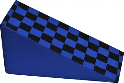Produktbild von Gelber Schaumstoff-Spielbaustein als Dachteil, Quader, 38 x 19 x 42,5 cm
