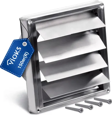 Produktbild von Jalousie Lüftungsgitter 150mm Rückstauklappe Abdeckung für Klimagerät