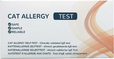 Produktbild von Katzenallergie Test - The Tester®, Allergie gegen Katzen, Selbsttest für Zuhause, Ergebnis in 10 Minuten, - Zuverlässig & Präzise