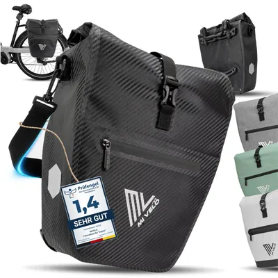 Immagine prodotto di Borsa impermeabile per bicicletta con scomparto per laptop, capacità 25 litri