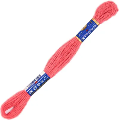 1 Docke Stickgarn 2g / Sticktwist 100 % Baumwolle Stickerei zartapricot